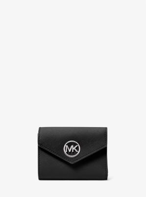 Greenwich Medium Saffiano Leather Tri-fold Envelope Wallet