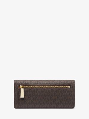 Brieftasche Jet Set Large mit Signature-Logomuster image number 2