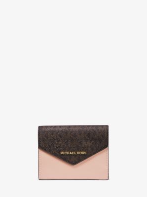 michael kors pink glitter wallet