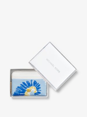 michael kors card holder blue