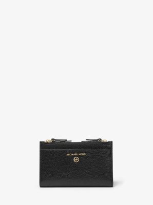 michael kors pebble leather slim card case