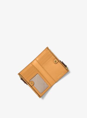 Petit porte-cartes en cuir grainé avec fermeture éclair double image number 1