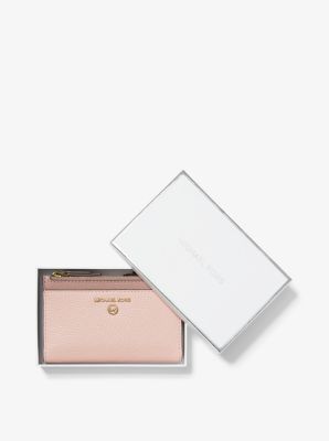 michael kors pebbled leather card case