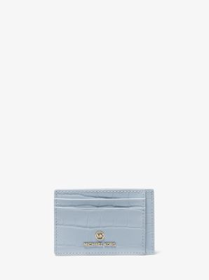 カードケース・名刺入れ Michael By Michael Kors Crocodile Print Leather Card Case Michael Kors Empire Small Crocodile Embossed Leather Card