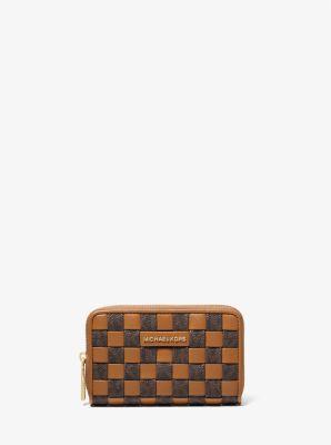 Michael kors hot sale checkered wallet