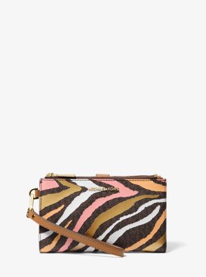 Michael kors deals animal print wallet