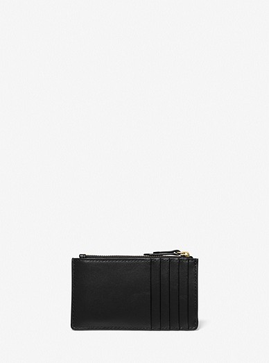 Rundt om Tale Drik Small Logo And Leather Card Case | Michael Kors