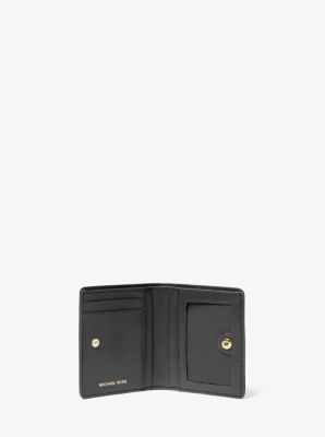 Izzy Small Logo Embellished Pebbled Leather Billfold Wallet image number 1