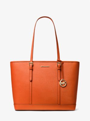 Michael Kors Tea Rose Jet Set Saffiano Leather Tote, Best Price and  Reviews