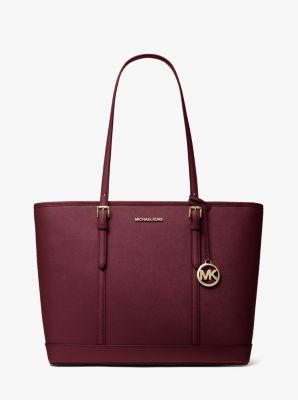 Michael kors jet set large saffiano leather tote best sale