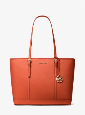 Jet Set Travel Large Saffiano Leather Tote Bag Michael Kors