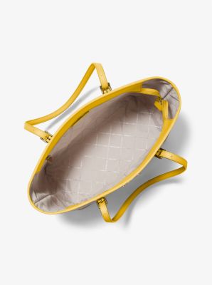 Grand sac fourre-tout Jet Set Travel en cuir Saffiano in JAUNE MARGUERITE | Michael Kors