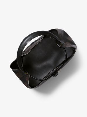 Michael Kors Suri Large Bucket Bag Drawstring Graphic Logo Brown MK Black -  ShopperBoard