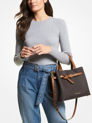 Emilia Large Logo Satchel Michael Kors