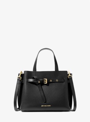 Emilia Small Pebbled Leather Satchel image number 0