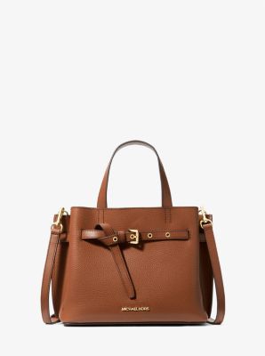 Emilia Small Pebbled Leather Satchel