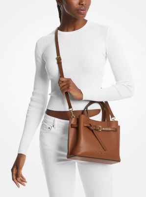 Emilia Small Pebbled Leather Satchel