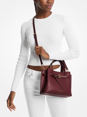 Emilia Small Pebbled Leather Satchel