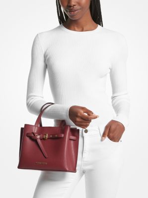 Michael kors best sale dark red bag