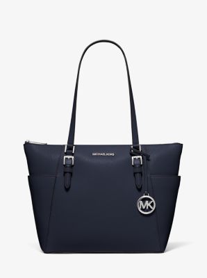 Michael Kors Charlotte Large Saffiano Leather Top-Zip Tote Bag