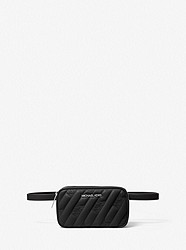 Rose Logo Quilted Belt Bag - BLACK - 35F0SXON1U