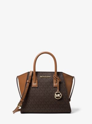 Avril Small Logo Top Zip Satchel Michael Kors