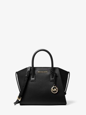 Avril Small Leather Top-Zip Satchel