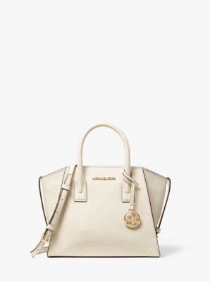 Avril Small Leather Top-Zip Satchel | Michael Kors