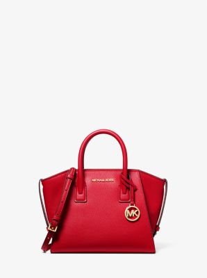 Michael kors satchel red sale