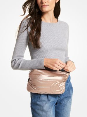 Rae Medium Quilted Metallic Cotton Blend Sling Pack