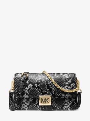 Michael Kors Sonia Medium Snake Embossed Shoulder Bag