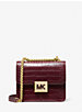 Sonia Small Crocodile Embossed Faux Leather Shoulder Bag image number 0