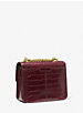 Sonia Small Crocodile Embossed Faux Leather Shoulder Bag image number 2