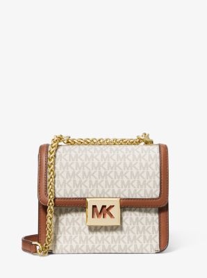 Michael Kors Cece Small Logo Shoulder Bag (Brown): Handbags