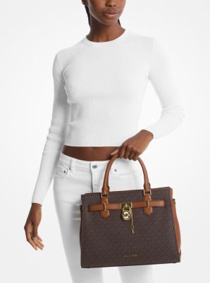 Hamilton Medium Logo Satchel Michael Kors