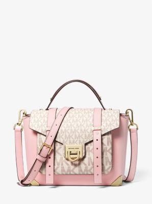 Marilyn Medium Logo Stripe Satchel