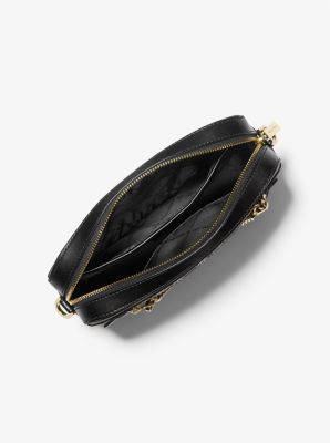 Jet Set Large Printed Leather Crossbody Bag