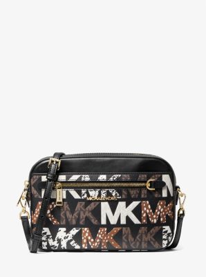 Jet Set Large Printed Leather Crossbody Bag