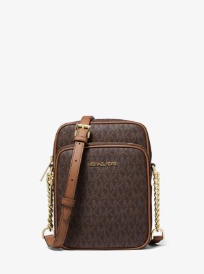 Michael Kors Bags | Michael Kors Jet Set Travel Medium Logo Crossbody Bag | Color: Brown/Gold | Size: Os | Lotsa_Things's Closet