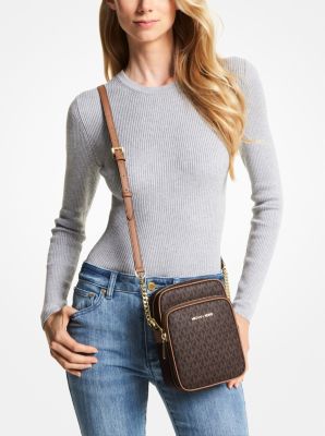 Jet Set Travel Medium Logo Crossbody Bag Michael Kors