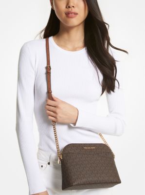 Jet Set Travel Medium Logo Dome Crossbody Bag Michael Kors