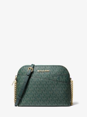 luchthaven Thriller Uitgraving Jet Set Travel Medium Logo Dome Crossbody Bag | Michael Kors