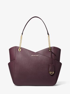 Grand sac a epaule Jet Set en cuir Saffiano Michael Kors Canada