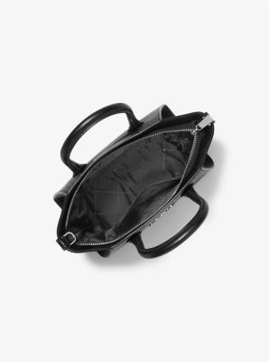 Michael Michael Kors Avril Small Logo Top-Zip Satchel - Black :  Clothing, Shoes & Jewelry