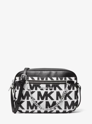 Michael kors crossbody online bag black and white