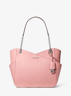 Michael Kors Bags | Michael Kors Jet Set Tote Bags | Color: Pink/White | Size: Os | Annamdel's Closet