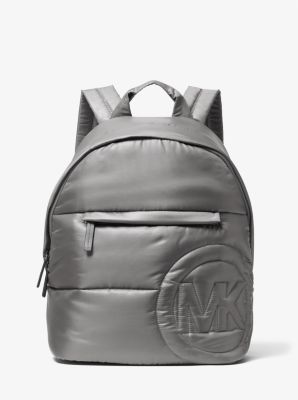 Rae Medium Quilted Metallic Nylon Backpack | Michael Kors