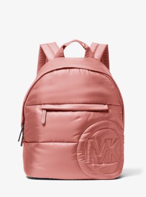 Rae Medium Quilted Metallic Nylon Backpack image number 0