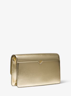 Michael kors on sale metallic clutch