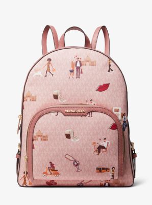 Jaycee Large Jet Set Girls Logo Backpack | Michael Kors
